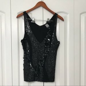 80% Silk Black tank top